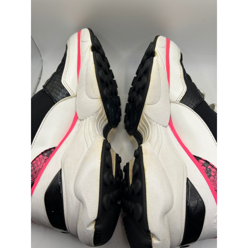 Michael Kors Women's Black‎ Pink Snake Trim Sneakers Athletic Shoes Size 6 - Picture 4 of 8